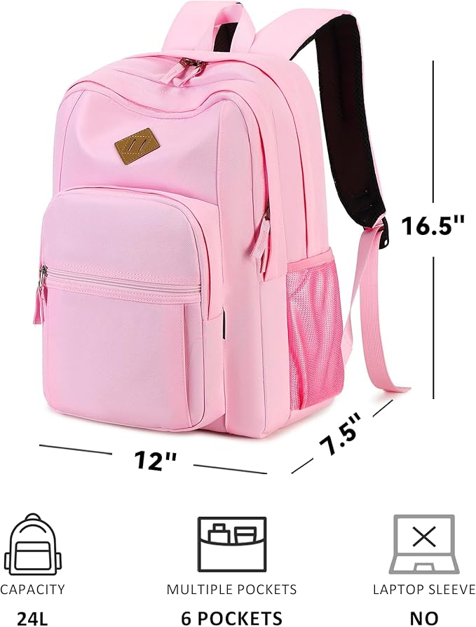 abshoo Classical Basic Travel Backpack For School Water Resistant Bookbag | For School, For School