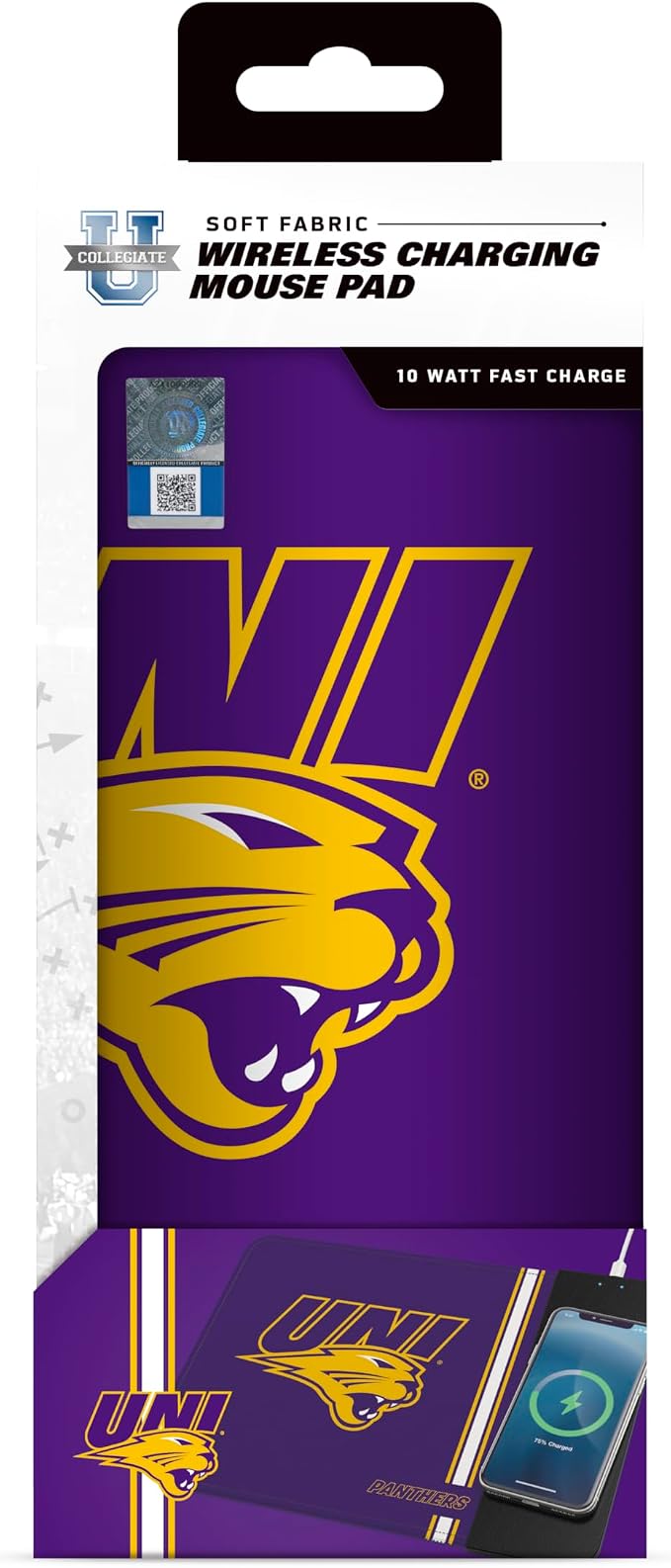 SOAR NCAA Unisex Cell Phone Wireless Charging Mouse Pad