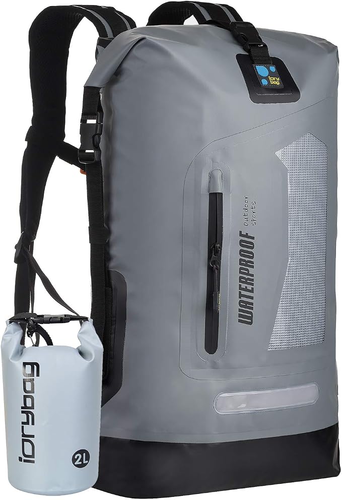 IDRYBAG Waterproof Backpack for Men 20L/30L/40L, Floating Dry Bag Kayak, Dry Backpack Hiking