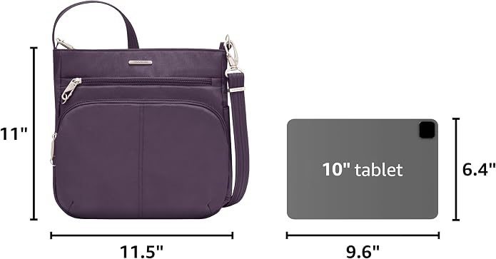 Travelon Anti-Theft Classic North/South Crossbody Bag