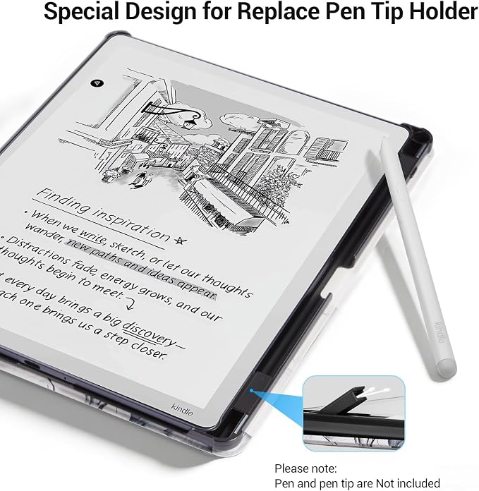 CoBak Case for 11" Kindle Scribe 3rd Generation 2025, Kindle Scribe Colorsoft - All New PU Leather Cover with Auto Sleep Wake, Pen Holder for Scribe 11" 2025 Released