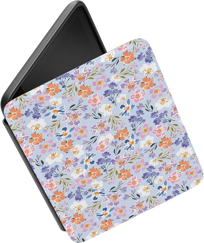Casely Kindle Case | Poppy Meadows | Pastel Floral | Compatible with 7" Kindle Colorsoft and 7" Kindle Paperwhite (12th Gen 2024 Edition)