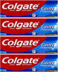 Colgate Cavity Protection Toothpaste, Creat Regular Flavor, Travel Size 1 oz (28g) - Pack of 4