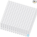 Zhehao 10 Pcs Mini Spray Bottles 2 ml Clear Glass Perfume Bottles Refillable Fine Mist Perfume Atomizer Portable Empty Sample Containers for Cleaning, Essential Oils, Travel (Clear Cap)