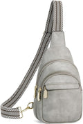 BOSTANTEN Sling Bag for Women Leather Crossbody Bags Fanny Pack Chest Bag for Travel