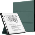 CoBak Case for 11" Kindle Scribe 3rd Generation 2025, Kindle Scribe Colorsoft with Two Viewing Angles - All New PU Leather Cover with Auto Sleep Wake, Pen Holder. Pine Green