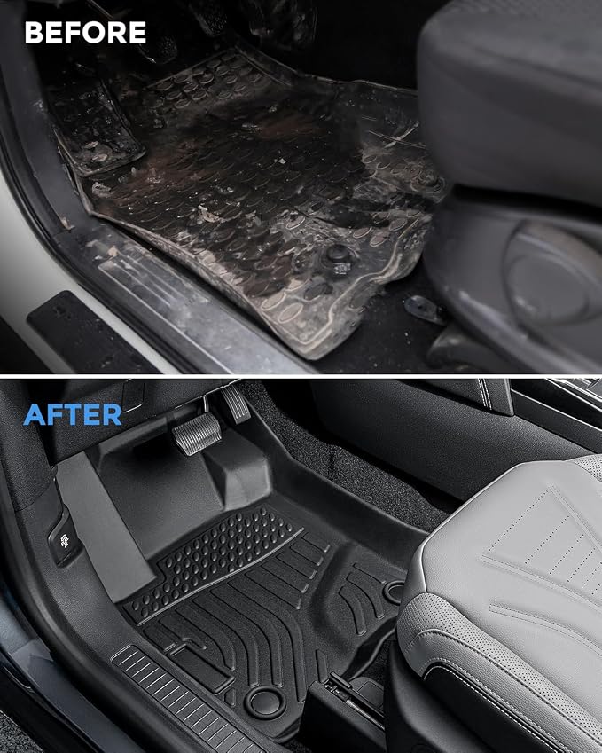 CreekT® All Weather Floor Mats & Cargo Mat for Ford Escape 2020-2025 2026(Not for Hybrid),Rubber Waterproof Custom Fit for Ford Escape Floor Mats,S SE SEL Accessories 4PCS