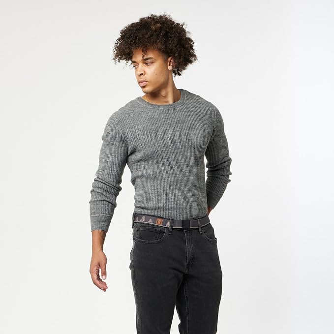 Arcade Belts A2 Slim Adventure Belt: Heavy Duty Stretch, Metal Free Buckle