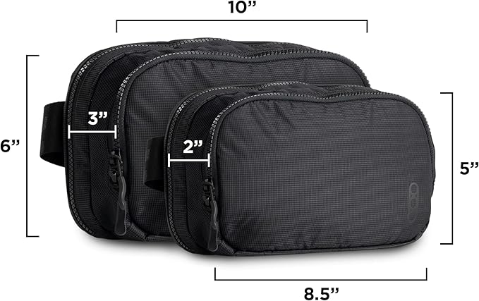 Eberlestock Fade Flex - Concealed Carry Waist Bag - Tactical Men's Fanny Pack with Adjustable Waist Belt - 10” W x 6”H x 3” D - Black