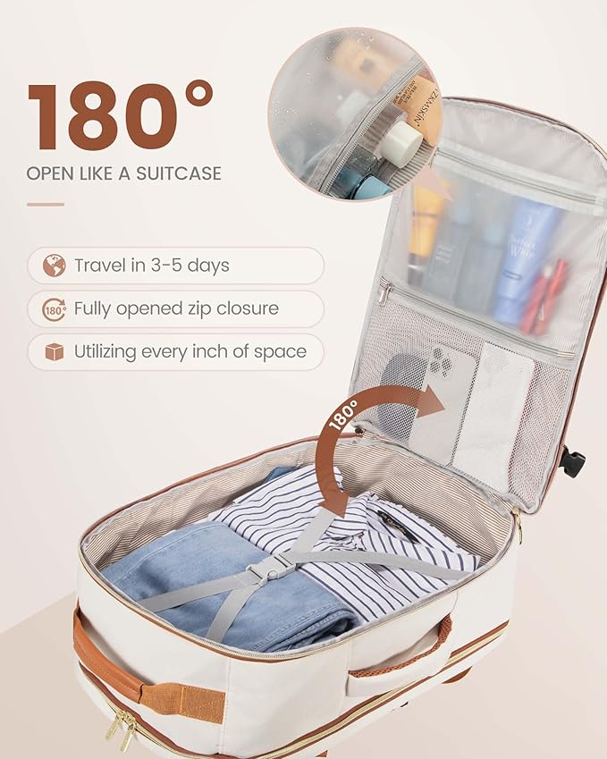 LOVEVOOK 50L Travel Backpack Flight Approved Carry on Backpack,3 Packing Cubes,Waterproof Personal Item Travel Bag,TSA Carry on Luggage Suitcase Travel Essentials,Gifts for Women & Men,fits 18" Laptop