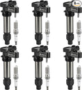 UF569 Ignition Coil Packs and Iridium Spark Plugs Fit for Cadillac ATS XTS CTS SRX STS/Chevy Impala Equinox Malibu Traverse Camaro/Buick Allure Enclave/GMC Canyon Acadia Terrain/Saturn/Suzuki