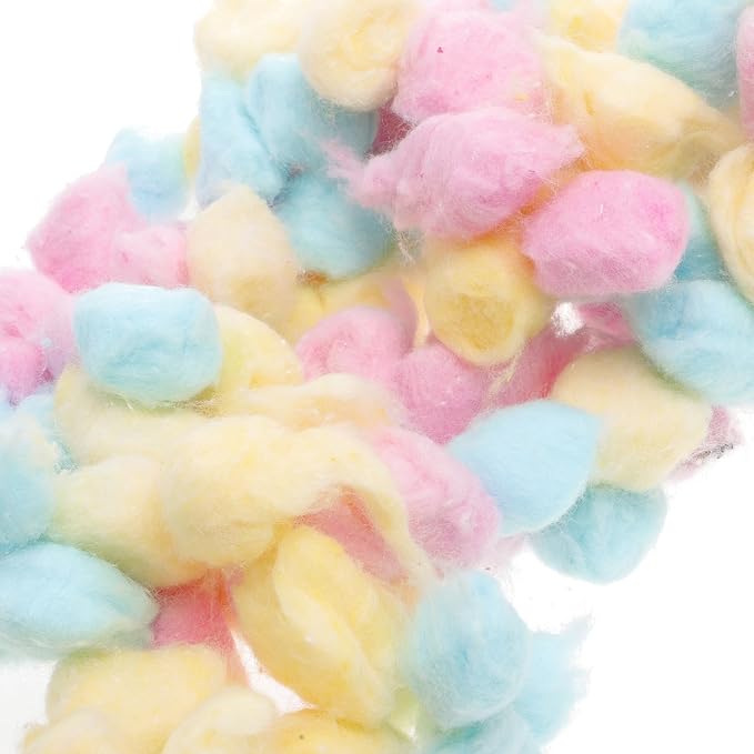 Artibetter 500g Cotton Balls Makeup Removal Face Cleansing Soft Multi-Color Pink Yellow Blue Cotton Suitable for Skin and Beauty Salon Use