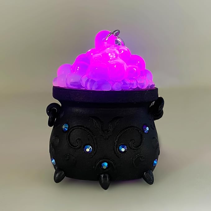 Bath & Body Works Light-Up Spooky Cauldron Hand Gel Holder with a Natural Oats Sample Soap
