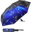 SY COMPACT Travel Umbrella - Windproof Automatic Compact Umbrella for Rain, Lightest 8-Rib, Small, Strong & Portable, Durable Grip, Fits Backpack & Car, Factory Direct (UV Available)
