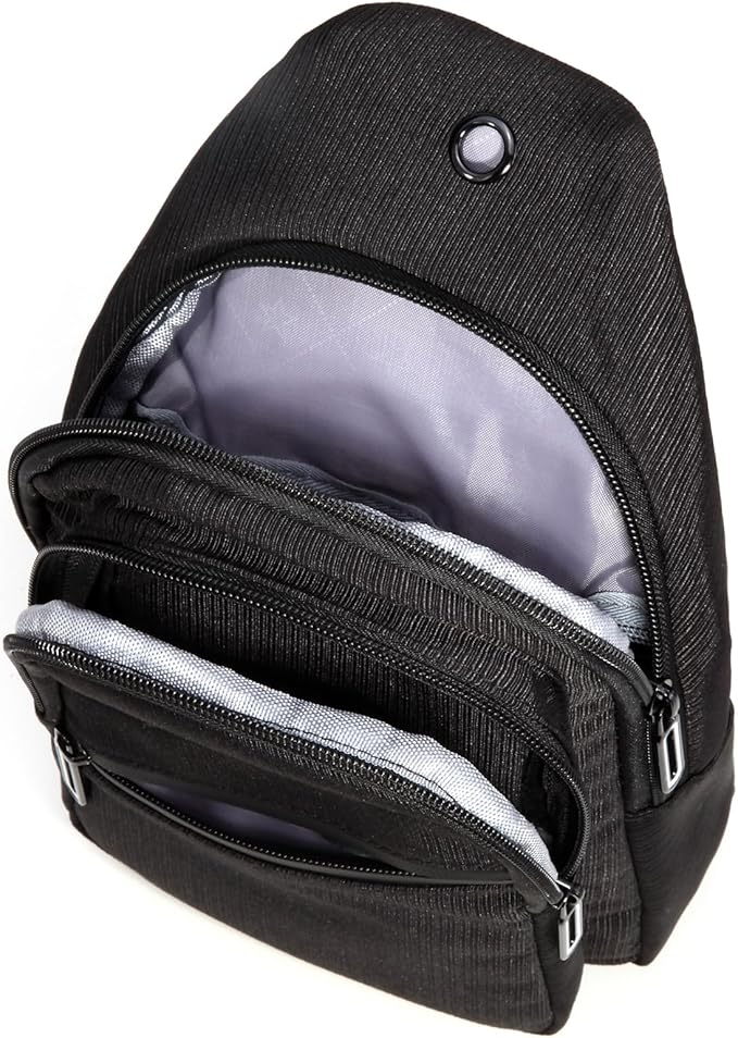 EVANCARY Small Sling Bag for Women Men, Sling Backpack Chest Daypack Crossbody Bag for Travel Outdoor Hiking