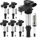 UF375 Ignition Coil & XP5263 Double Iridium Spark Plug for V6 Buick Allure,Enclave,LaCrosse,Rendezvous/Cadillac CTS SRX STS/GMC Acadia/Chevy Traverse Vectra/Saab 9-3/Saturn Outlook