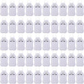 Pomya 30ml Refillable Travel Bottles | LeakProof Keychain Holders Set For Hand Sanitizer & Lotion (White)