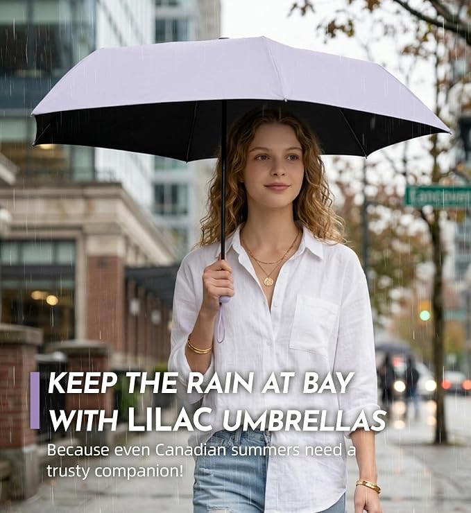 Travel Mini Umbrella Compact Small & Lightweight, UV Rain Protection, Pocket-Sized Folding Umbrellas with Quickdraw & Case for Men Women & Kids Backpack