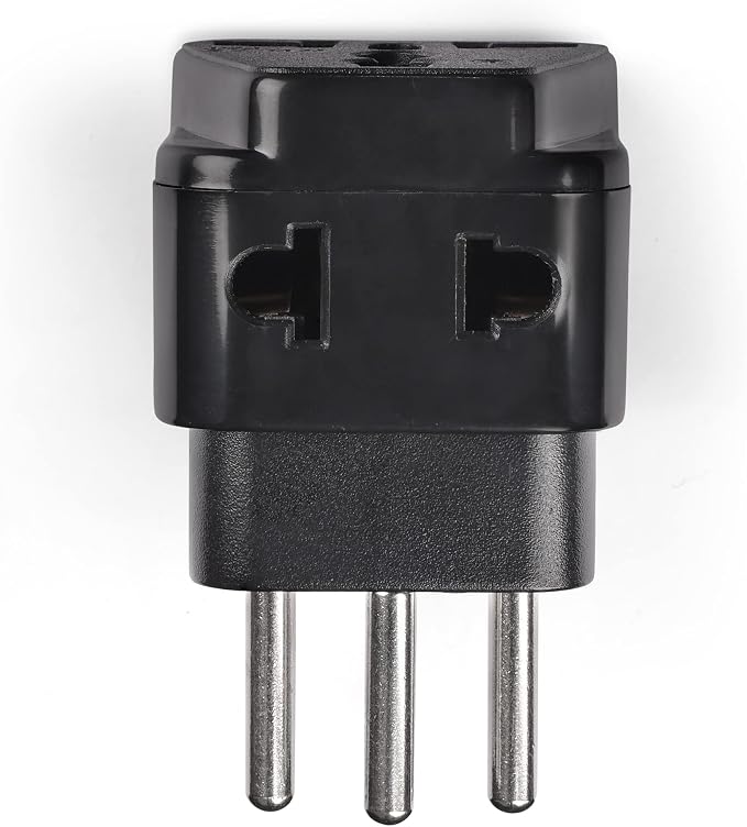 OREI Type J Adapter – Switzerland Travel Plug Adapter – US to Switzerland Plug Adapter – CE Certified & RoHS Compliant Type J Converter