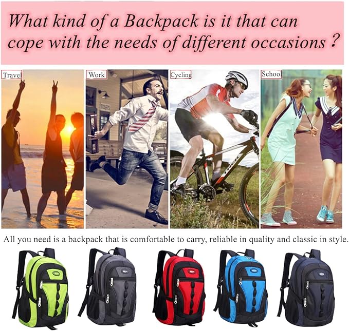 VIDOSCLA Teenage Boys Color-blocking Sports Kids Backpack Middle/High Schoolbag Elementary Student Bookbag for School Teen Boys Grey