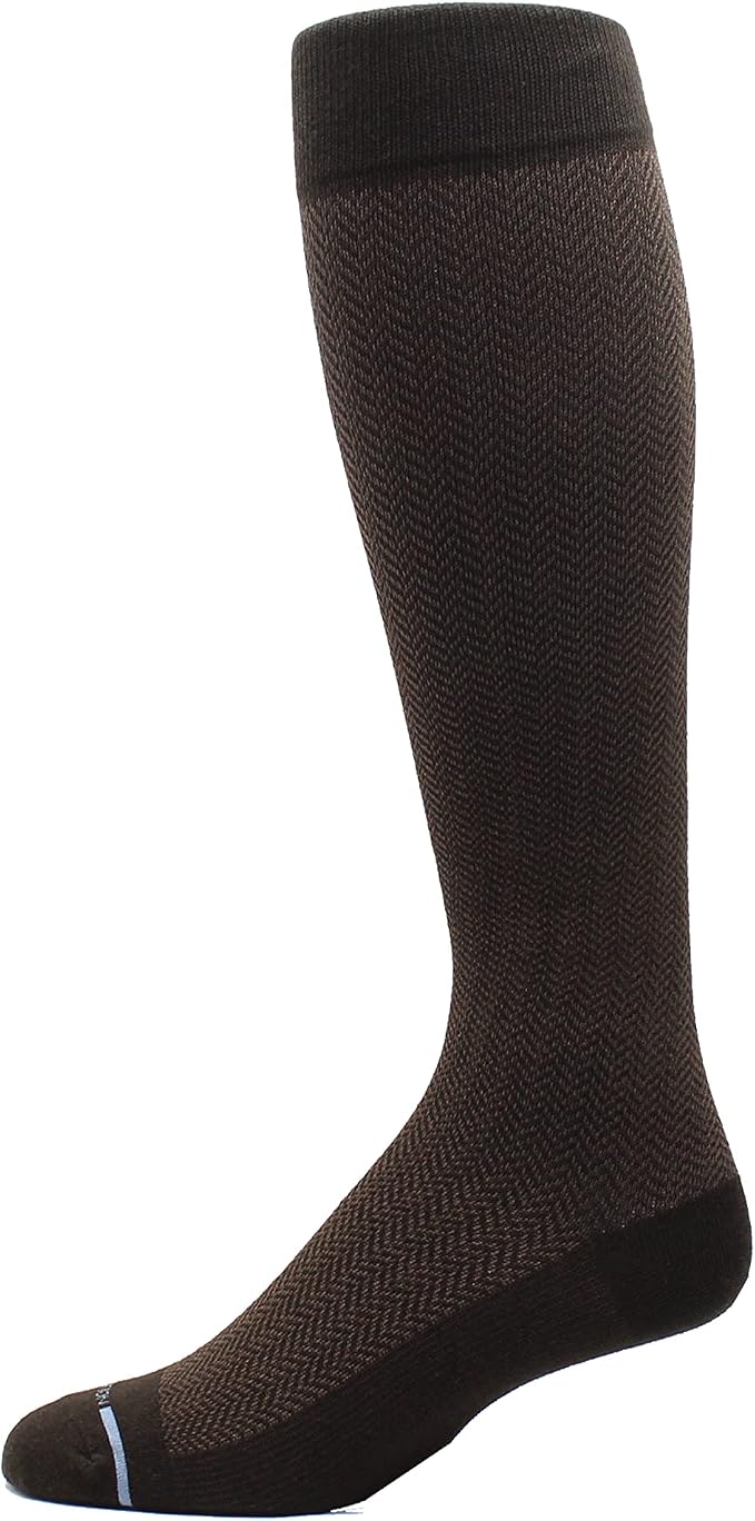 Dr. Motion 4 Pairs Men's Athletic Traveler Graduated Compression Knee High Socks