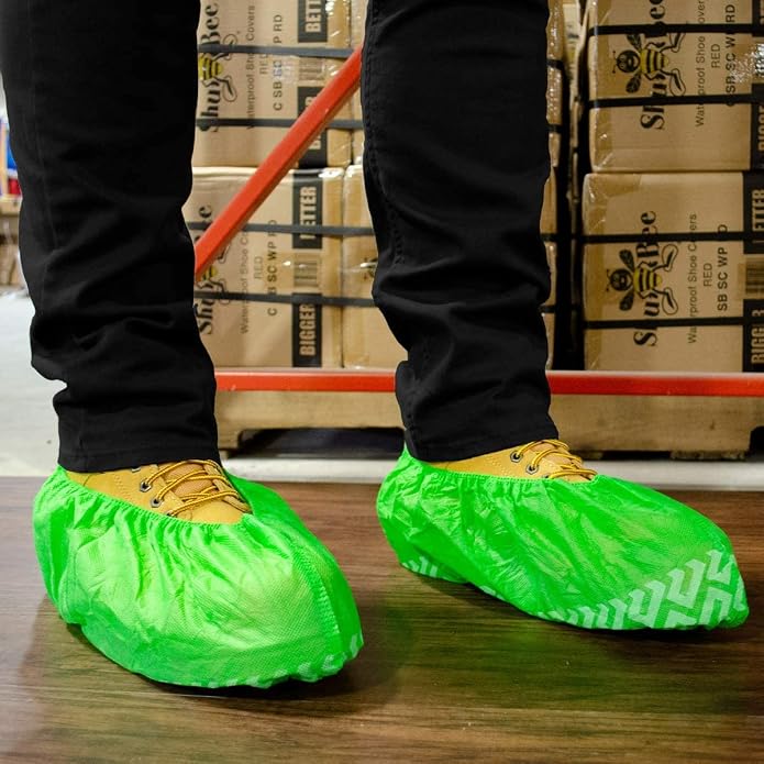 ShuBee Original Disposable, Extra-Large Boot and Shoe Covers, Thicker & Stronger, Durable Protection for Floors - 50 Pairs