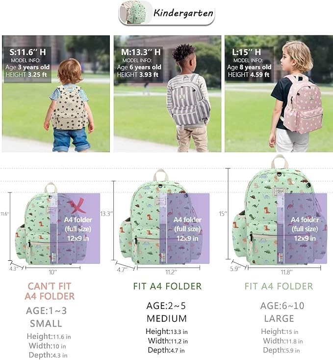 atgark Corduroy Toddler Backpack for Boys 2-5: Preschool Backpack for Boys