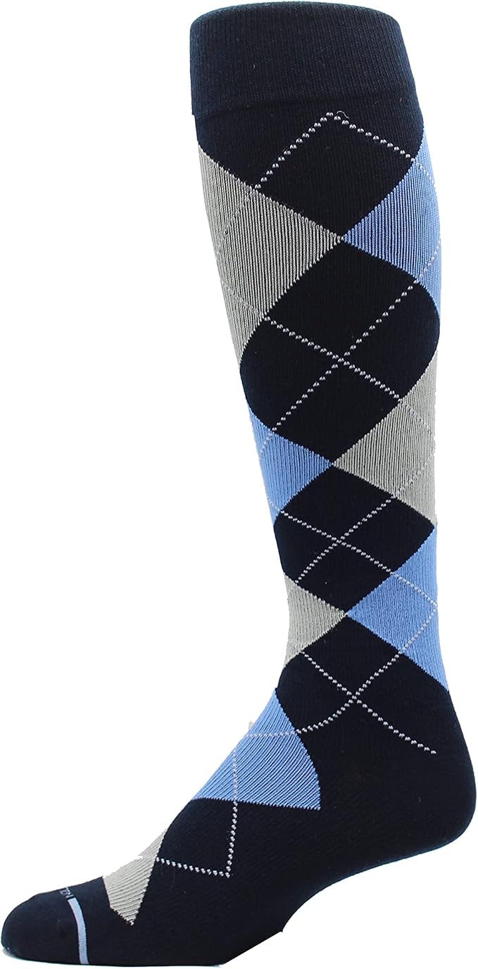 Dr. Motion 4 Pairs Men's Athletic Traveler Graduated Compression Knee High Socks