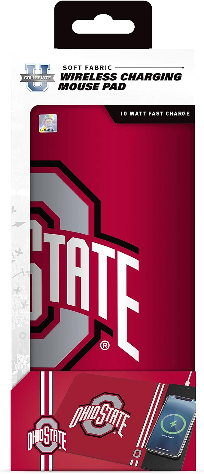 SOAR NCAA Unisex Cell Phone Wireless Charging Mouse Pad