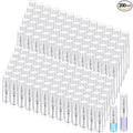 Zhehao 200 Pcs Mini Spray Bottles 2 ml, 5 ml Clear Glass Perfume Bottles Refillable Fine Mist Perfume Atomizer Portable Empty Sample Containers for Cleaning, Essential Oils, Travel (Clear Cap)
