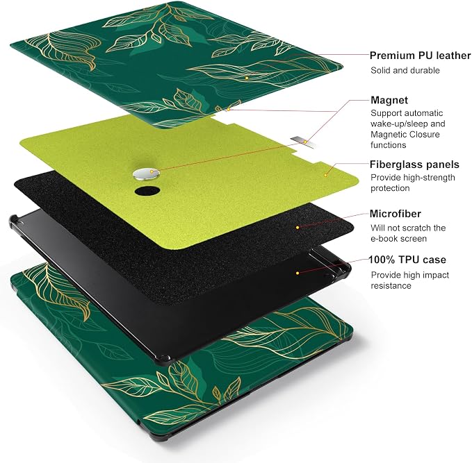 CoBak Case for 11" Kindle Scribe 3rd Generation 2025, Kindle Scribe Colorsoft - All New PU Leather Cover with Auto Sleep Wake, Pen Holder for Scribe 11" 2025 Released
