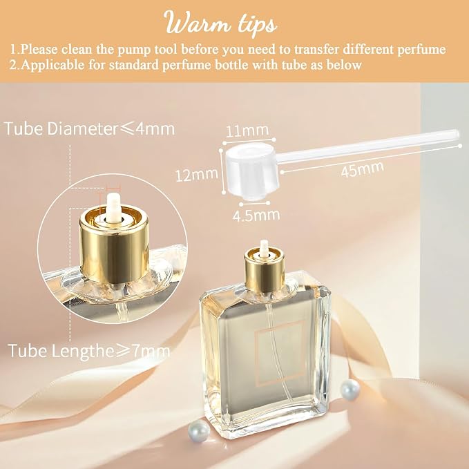 Motiskyy 105 Pcs 10ml Mini Perfume Atomizer Refillable Travel Spray Bottles Bulk Empty Dispenser Kit for Perfume Makers with Refill Pump Transfer Tool for Outgoing Fragrance Vendor Samples