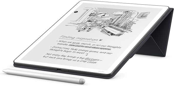 Amazon Kindle Scribe Folio Cover with Magnetic Attach, Designed with Sustainability in Mind, Functional & Protective Case - Plant-Based Leather