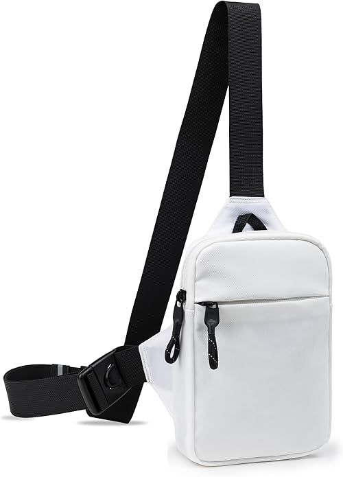 higouta Mini Sling Bag for Men Women, Small Crossbody Casual Utility Chest Phone Bag for Travel Workout