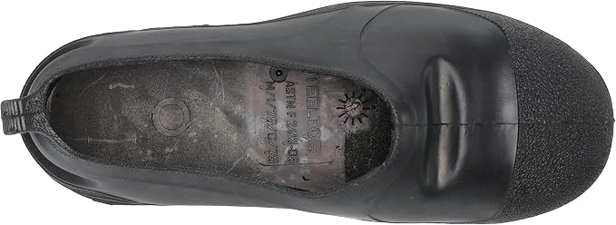 Tingley Workbrutes 35211 Steel Toe Overshoe, Small, Black With Yellow Sole