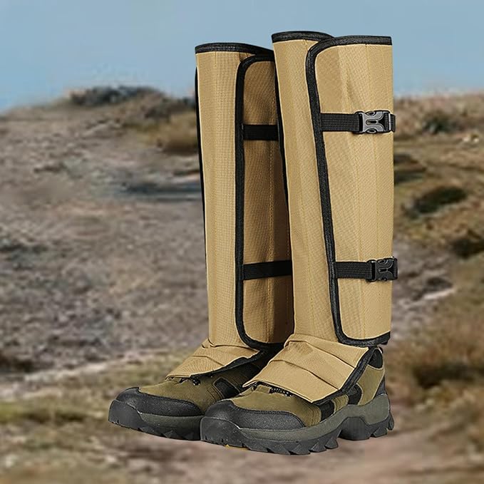 Leg Shoe Covers Waterproof TPU Adjustable Outdoor Walking Hiking Camping Trail Running Suitable for Men Women Snowshoeing
