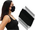 Simlu Unisex Reusable Fabric Face Mask, 2 Layer, Washable, Black Face Mask