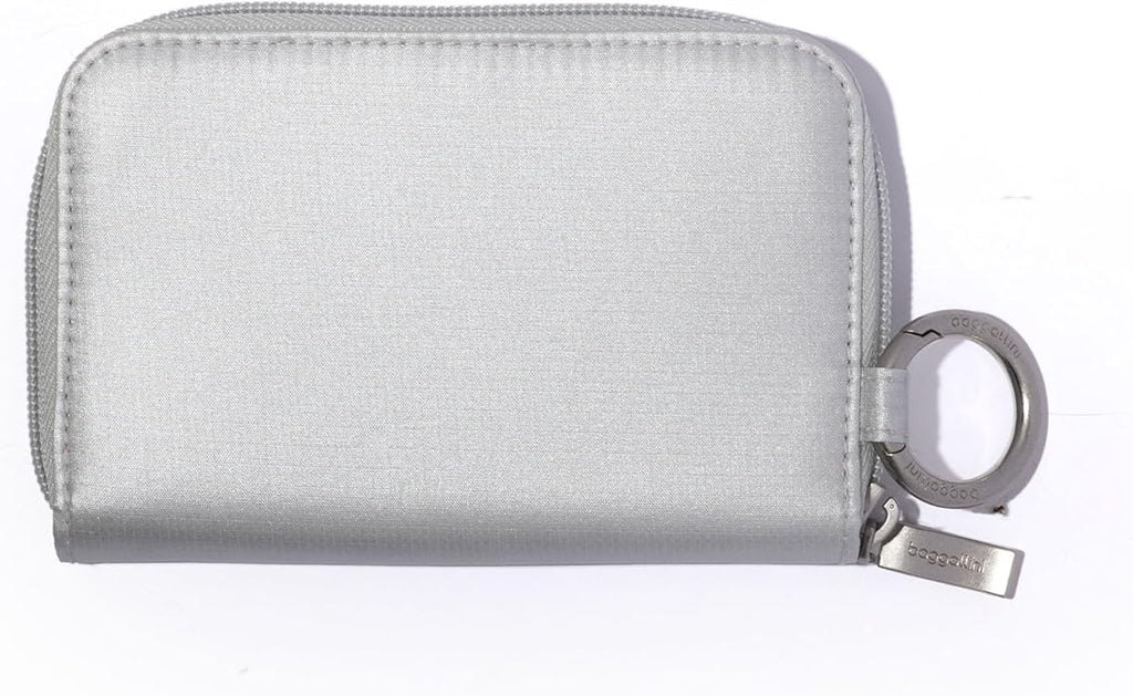 Baggallini Deluxe Card Case - Lightweight 5.5"x3.3" RFID Protected Womens Wallet Card Holder