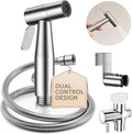 Arofa Hands-Free Handheld Bidet Sprayer for Toilet, Dual Control Mode Spray Handheld Bidet with Adjustable Water Flow, Bidet Toilet Sprayer with Bidet Hose for Feminine Wash