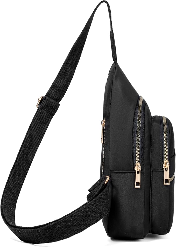 Banelu Small Crossbody Sling Bag Sling Backpack, Chest Bag Daypack Cross Body Bag Fanny Pack for Hiking Traveling Outdoors