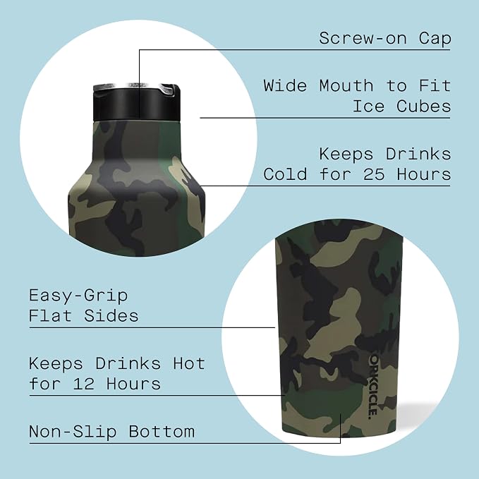 Corkcicle., Canteen Woodland Camo 20 Ounce