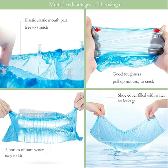 Shoe-Covers Disposable Non Slip - Pack of 2000 (1000 Pairs), Waterproof and Recyclable Shoe Booties Covers for Indoors(1000 Pieces)