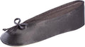 Isotoner Women's Satin Ballerina Slippers with Classic Ribbon Bow and Suede Sole
