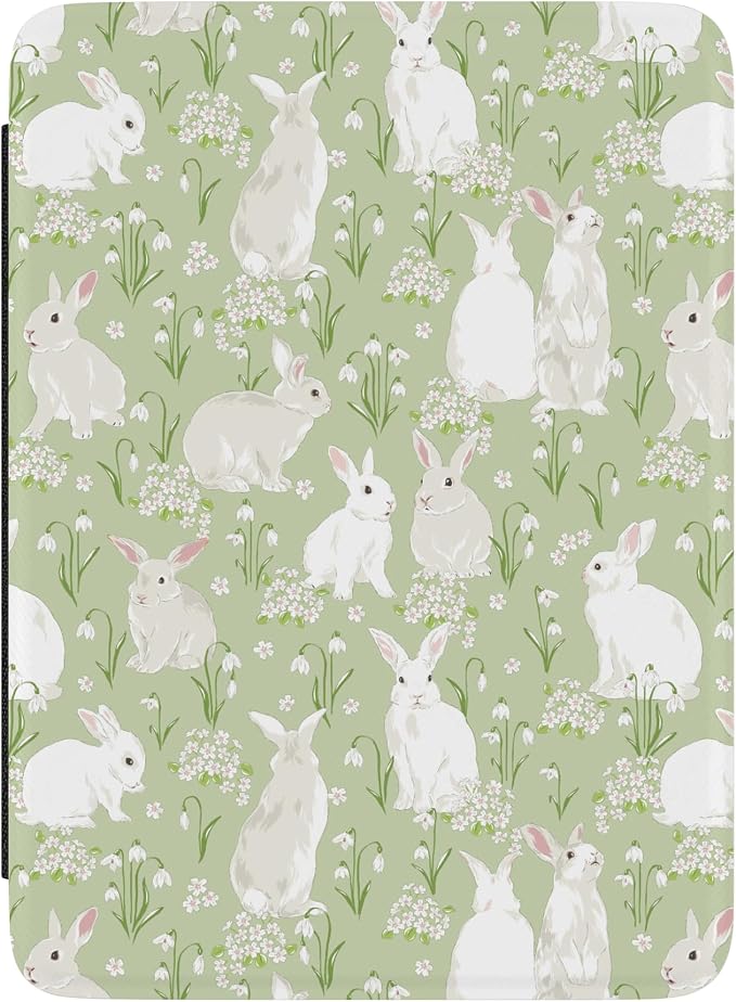Casely Kindle Case | Hop to it | Green Bunny | Compatible with 7” Kindle Colorsoft and 7” Kindle Paperwhite (12th Gen 2024 Models)