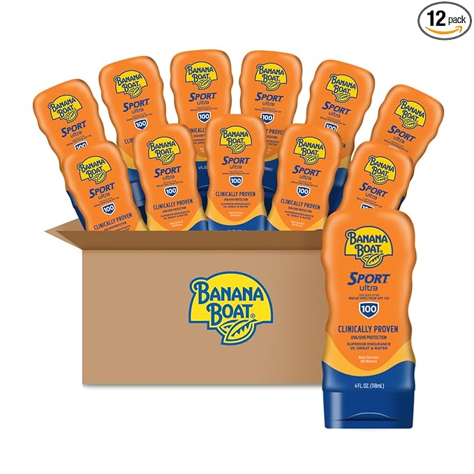 Banana Boat Sport Ultra SPF 100 Sunscreen Lotion, 4oz | Banana Boat Sunscreen Lotion SPF 100, 4oz each Twin Pack