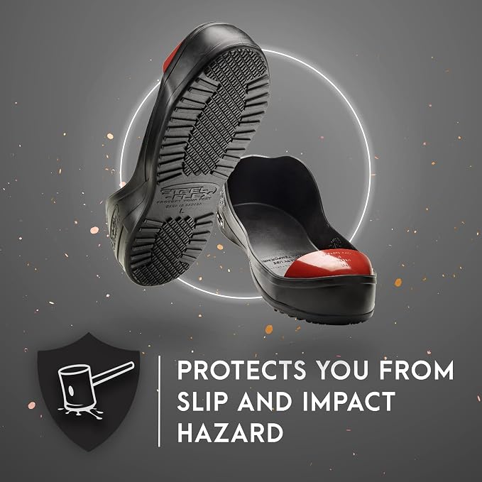 STLFLX - ToeGUARDZ™ Steel Toe Overshoes, Temporary Use Steel Toe Covers Alternative, CSA Z334 Approved Safety Overshoes with Steel Toe Cap & Thermoplastic Rubber, Ambidextrous, Slip Resisting, S