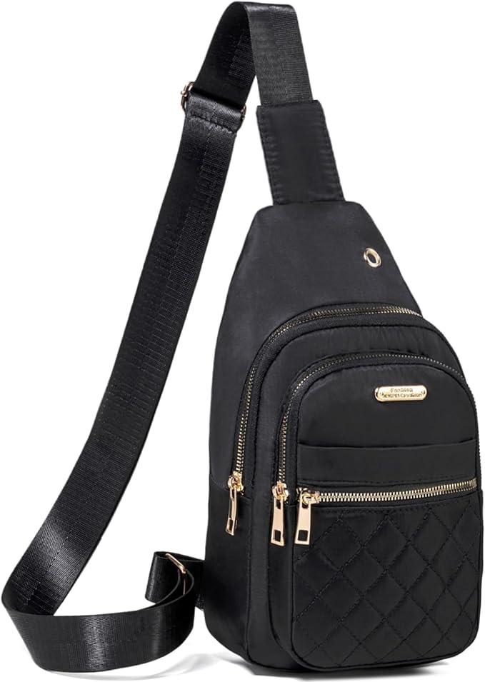 Banelu Small Sling Bag Crossbody Sling Backpack for Women, Chest Bag Daypack Cross Body Bag Fanny Pack for Outdoors Hiking
