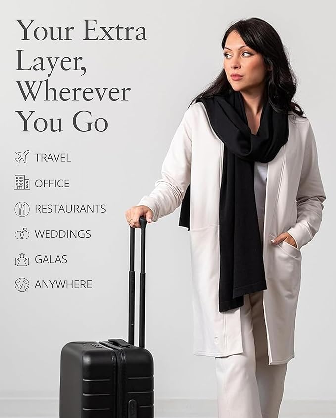 zestt Dreamsoft Travel Scarf, Wrap and Shawl for Women, Organic Cotton