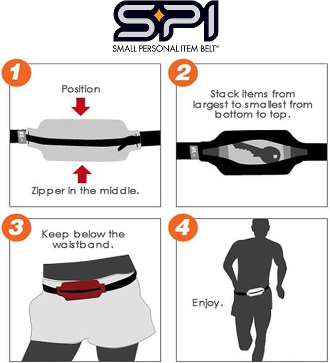SPIbelt Running Belt Original Monochromatic for Women Men, Phone Holder for Running, Running Fanny Pack, Holder for Phone, Running Waist Pack, Adjustable Waist, [Fits All Phones]. Matcha