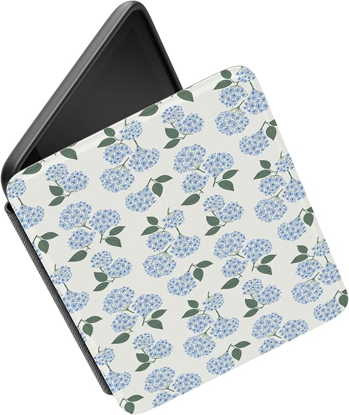 Casely 6" Kindle Case | Nantucket Cottage | Blue Hydrangea | Compatible with 6-inch Amazon Kindle 2024/2022 (11th Generation)